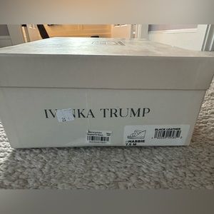 Ivanka Trump brand Habbie leather strappy sandals, cork and black.L, 7.5.